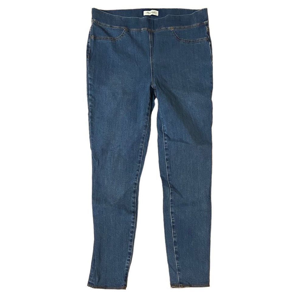 Madewell Pull On Skinny Jeans Elastic Waist High Rise Medium Wash Size 31